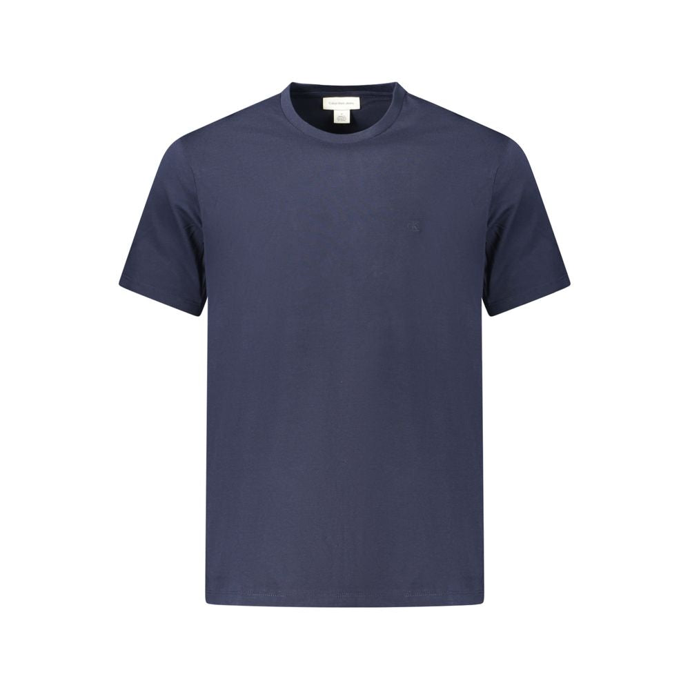 Blaues Baumwoll-T-Shirt