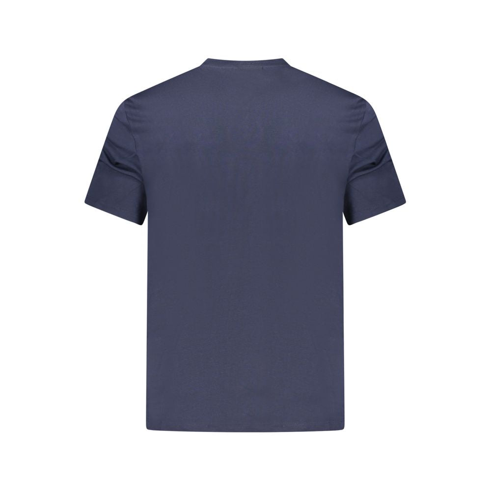 Blaues Baumwoll-T-Shirt