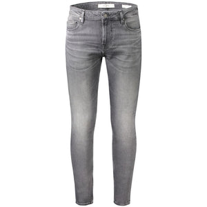 Gray Cotton Jeans & Pant