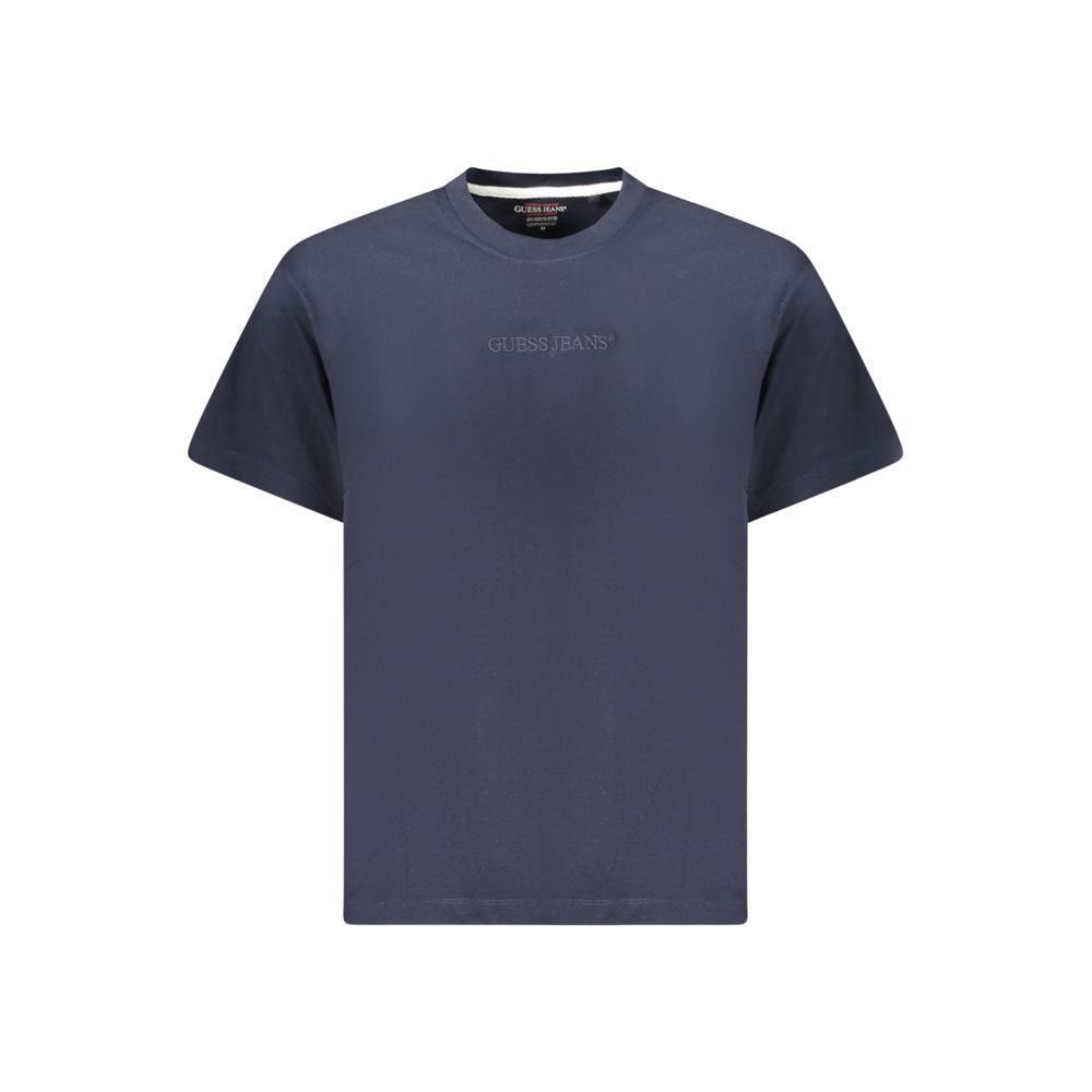 Blaues Baumwoll-T-Shirt