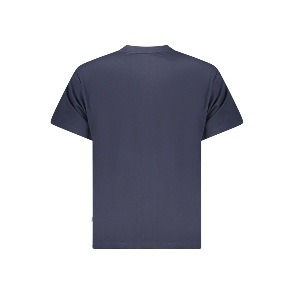Blaues Baumwoll-T-Shirt