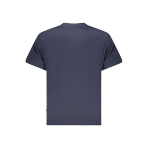 Blaues Baumwoll-T-Shirt