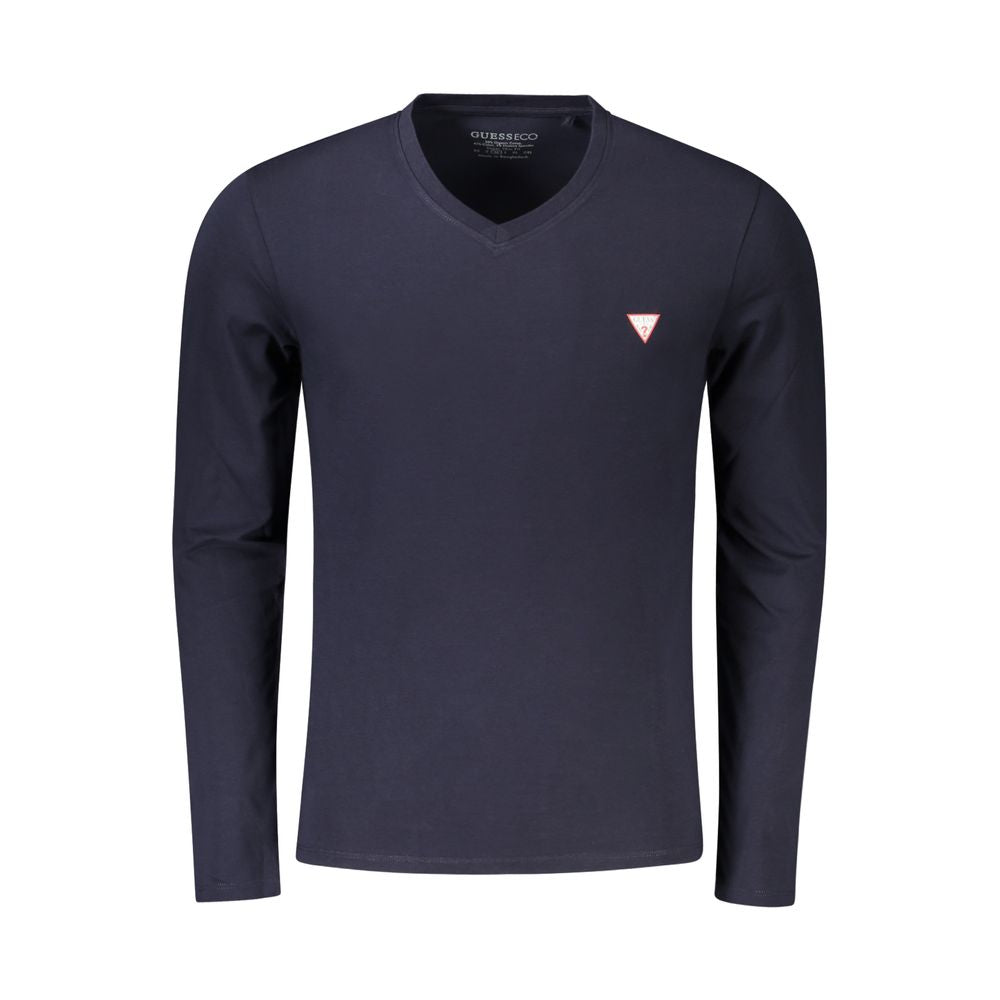 Blaues Baumwoll-T-Shirt