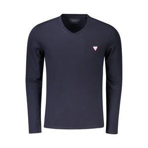 Blaues Baumwoll-T-Shirt