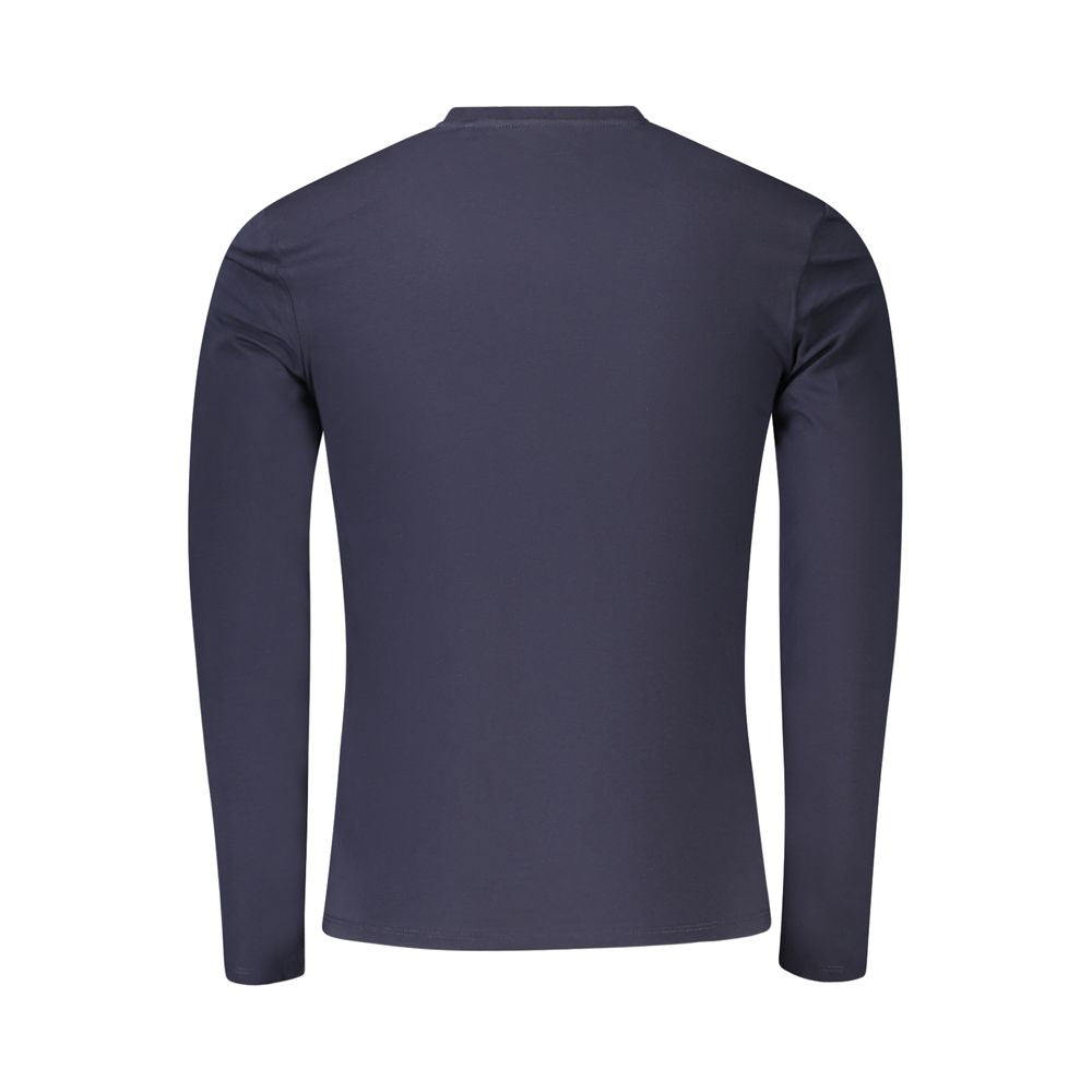 Blaues Baumwoll-T-Shirt