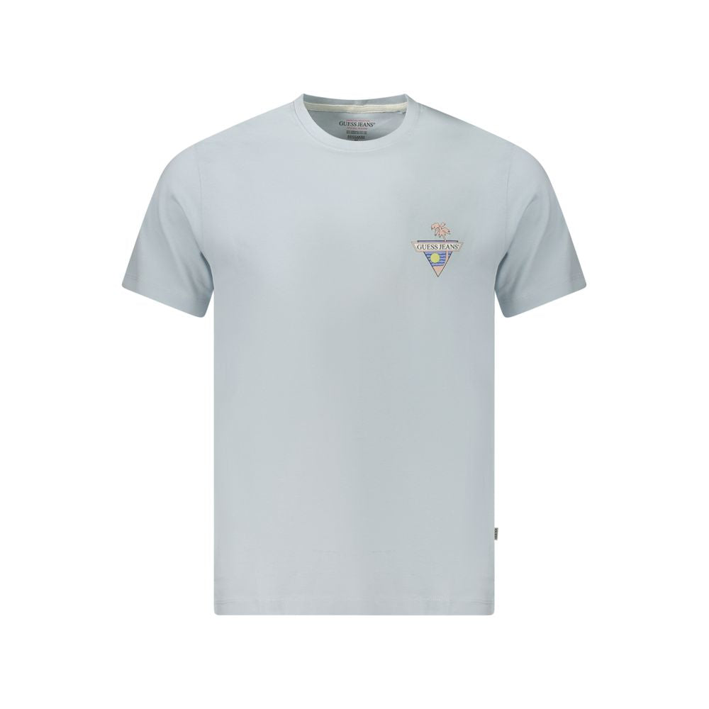 Blaues Baumwoll-T-Shirt