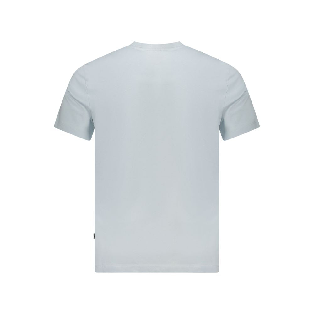 Blaues Baumwoll-T-Shirt