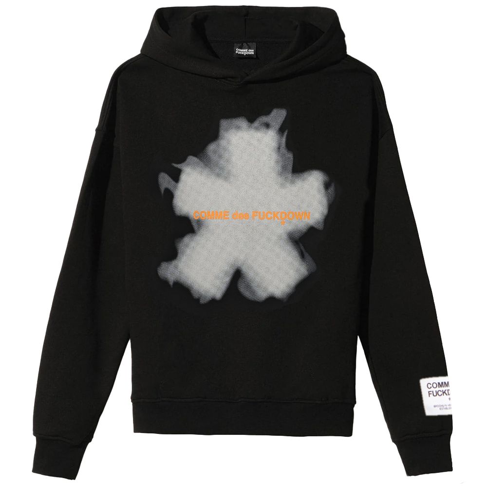 Schwarzer Baumwollpullover
