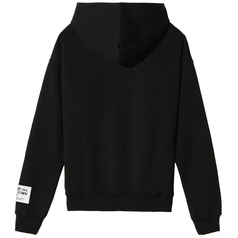 Schwarzer Baumwollpullover
