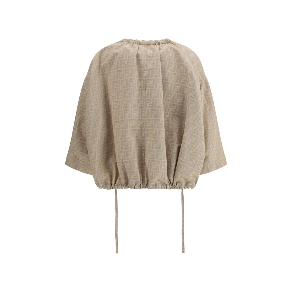 Übergroße Chambray-Jacke