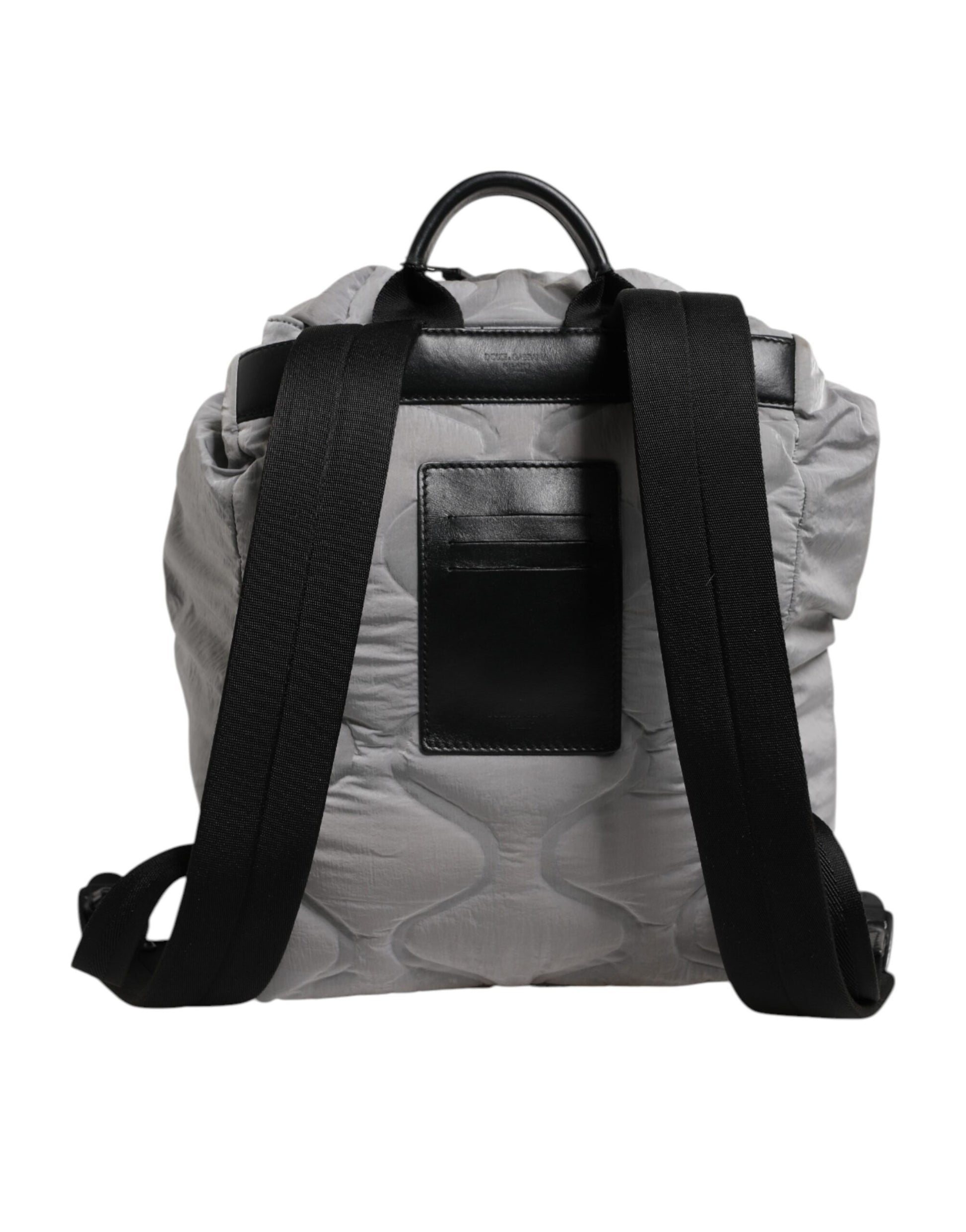 Grauer Reiserucksack mit Kordelzug und Milano-Print