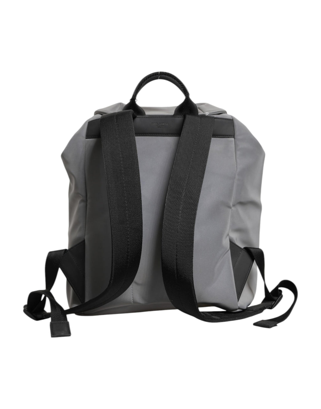 Grauer Palermo-Rucksack mit Reflektorschnallen und Kordelzug