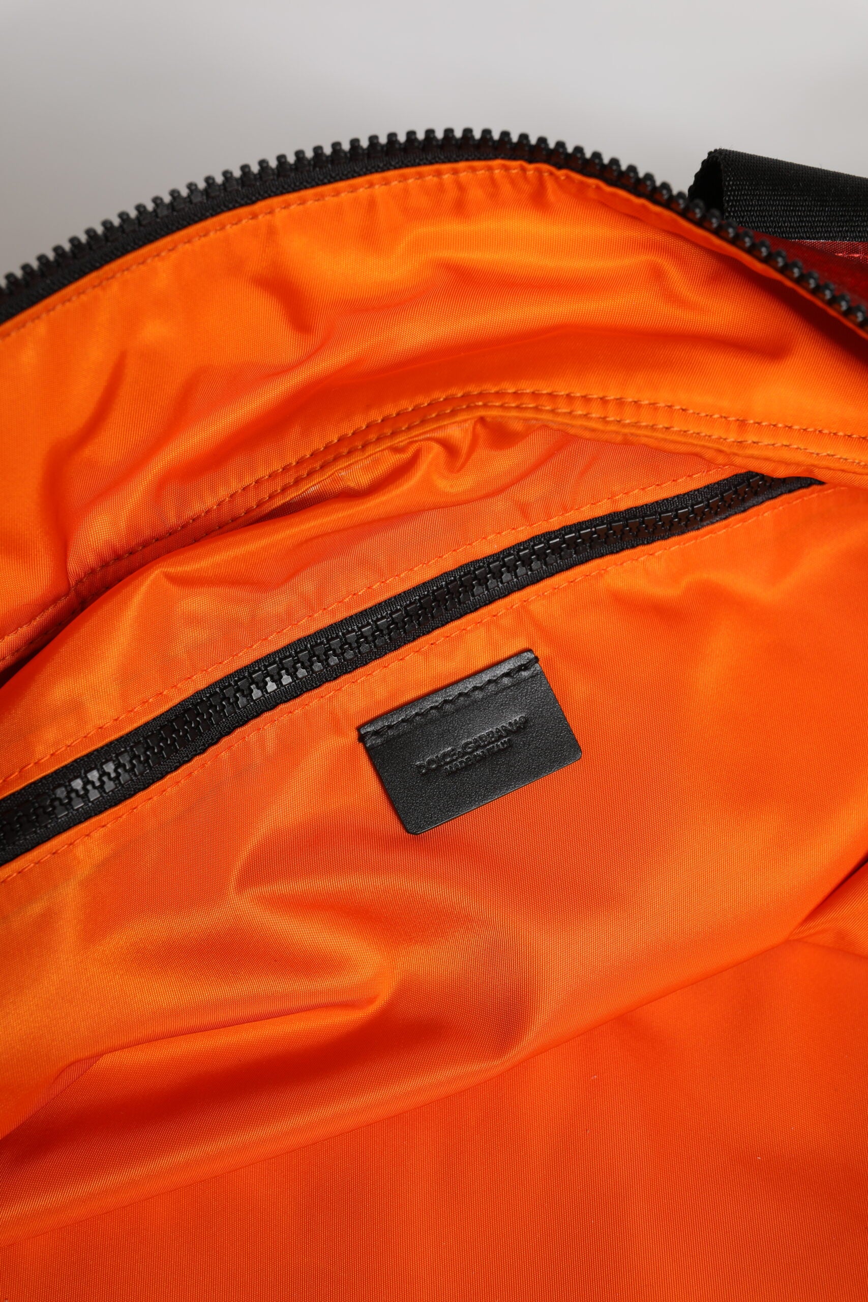 Dolce & Gabbana Red Nylon Hand Shoulder Duffel Travel Bag