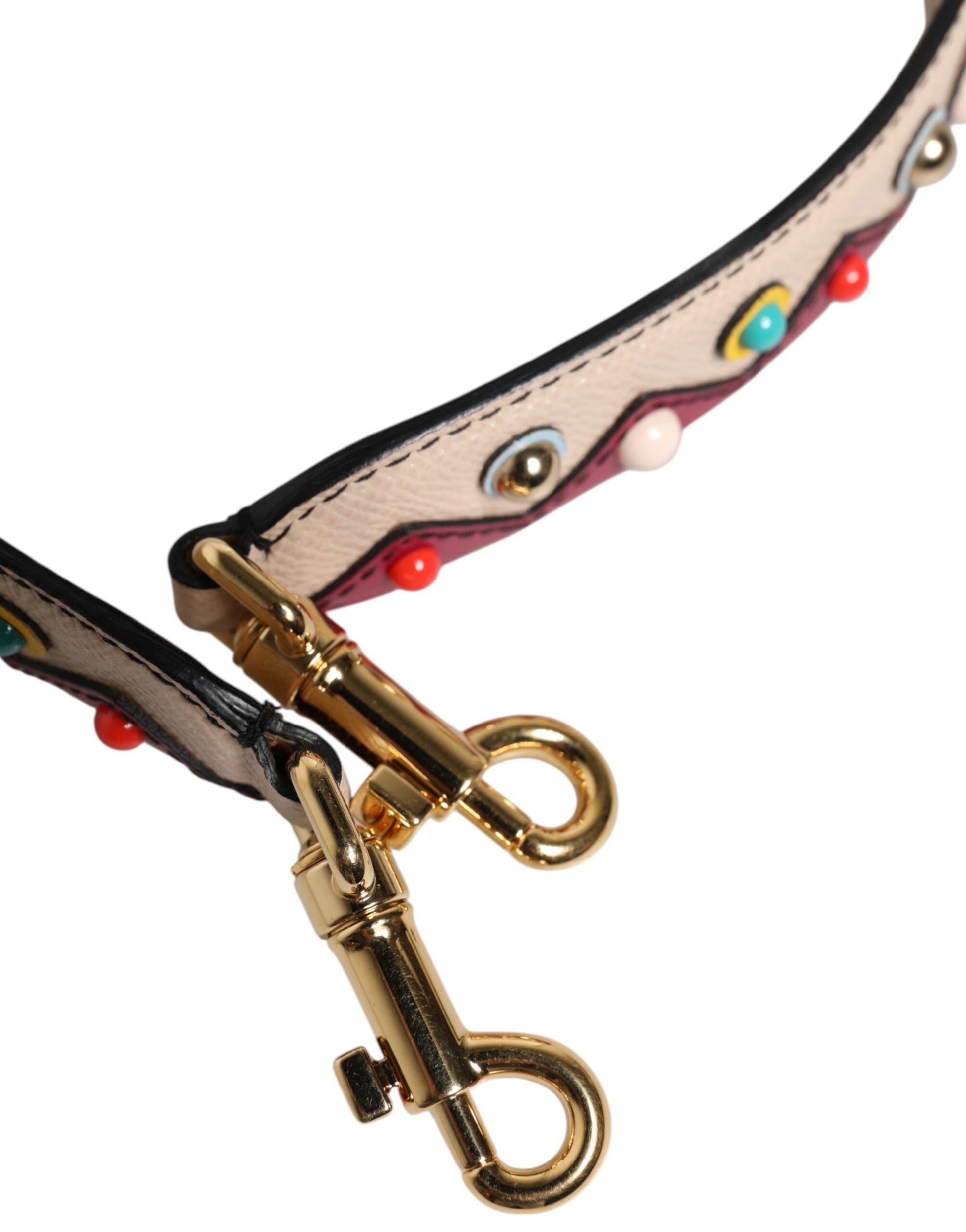 Beigeroter Schultergurt für Handtaschenzubehör aus Leder