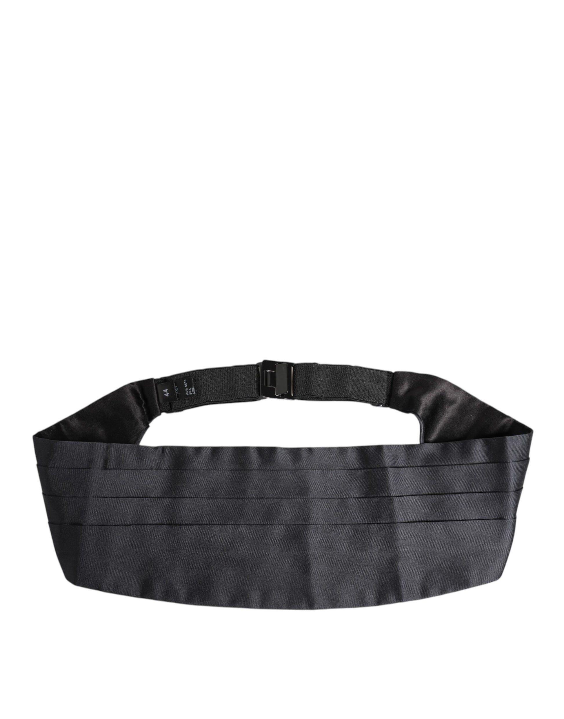Dunkelblauer Taillenkummerbund aus 100 % Seide