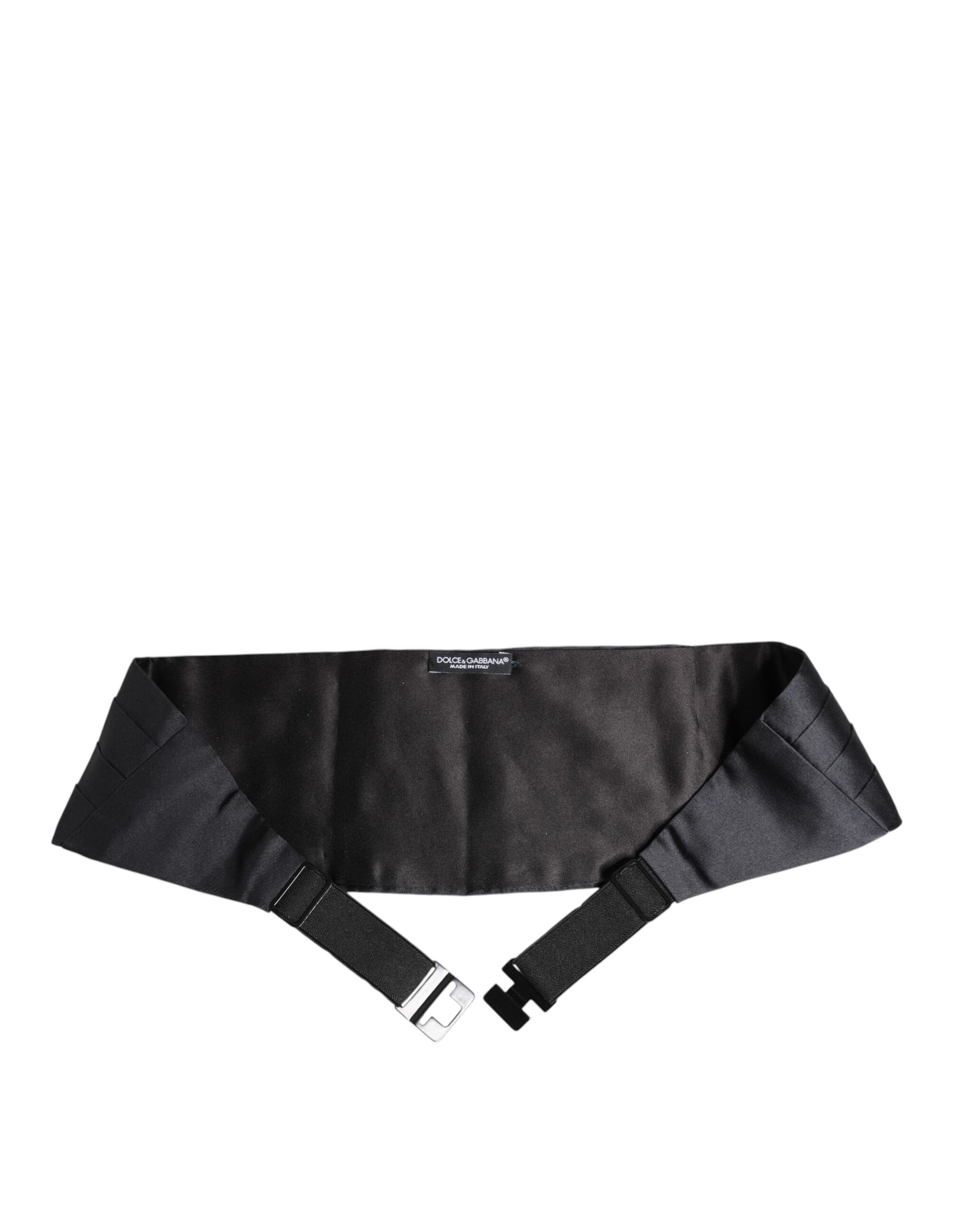 Dunkelblauer Taillenkummerbund aus 100 % Seide