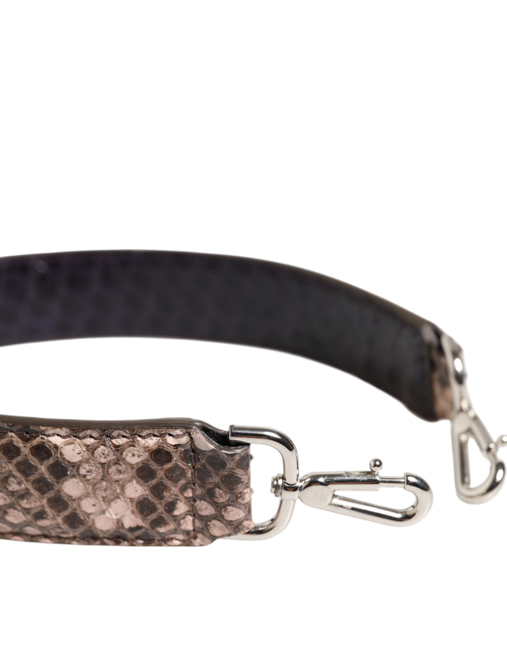 Brauner Schultergurt für Handtaschenzubehör aus exotischem Leder