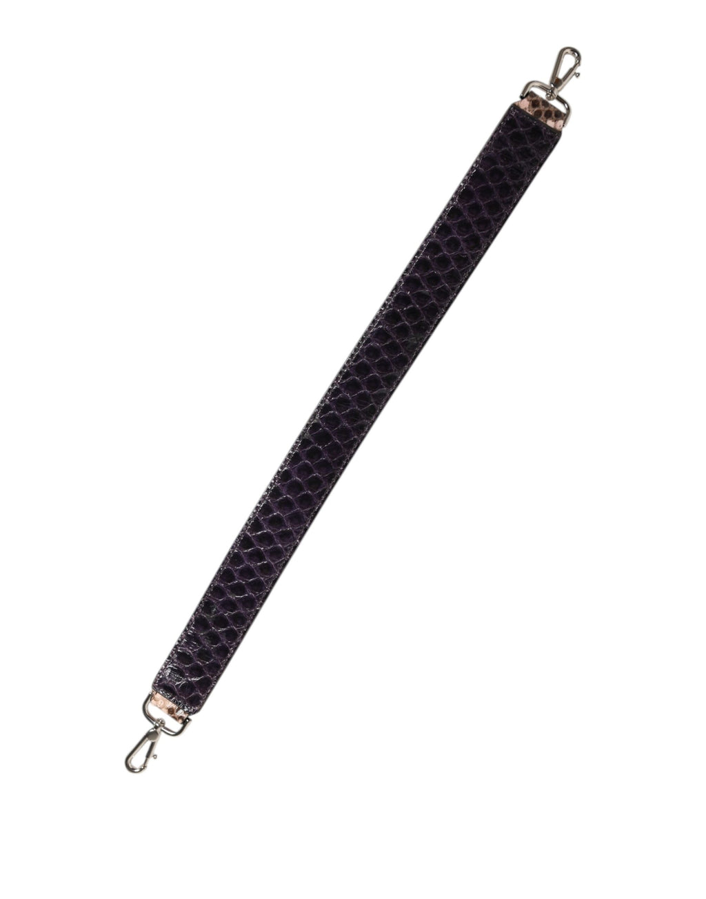 Brauner Schultergurt für Handtaschenzubehör aus exotischem Leder
