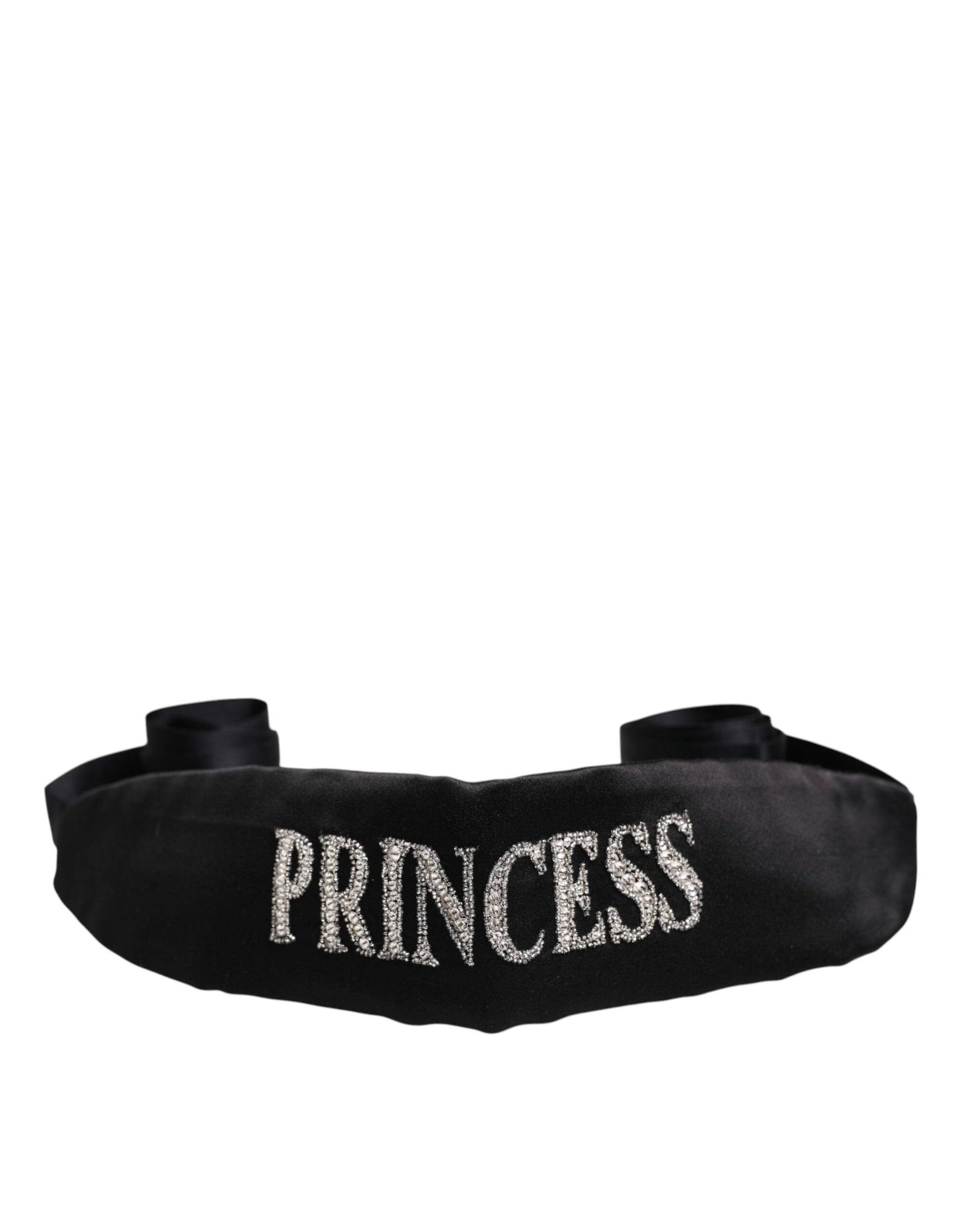Dolce & Gabbana Black Princess Fantasy Braided Waist Belt