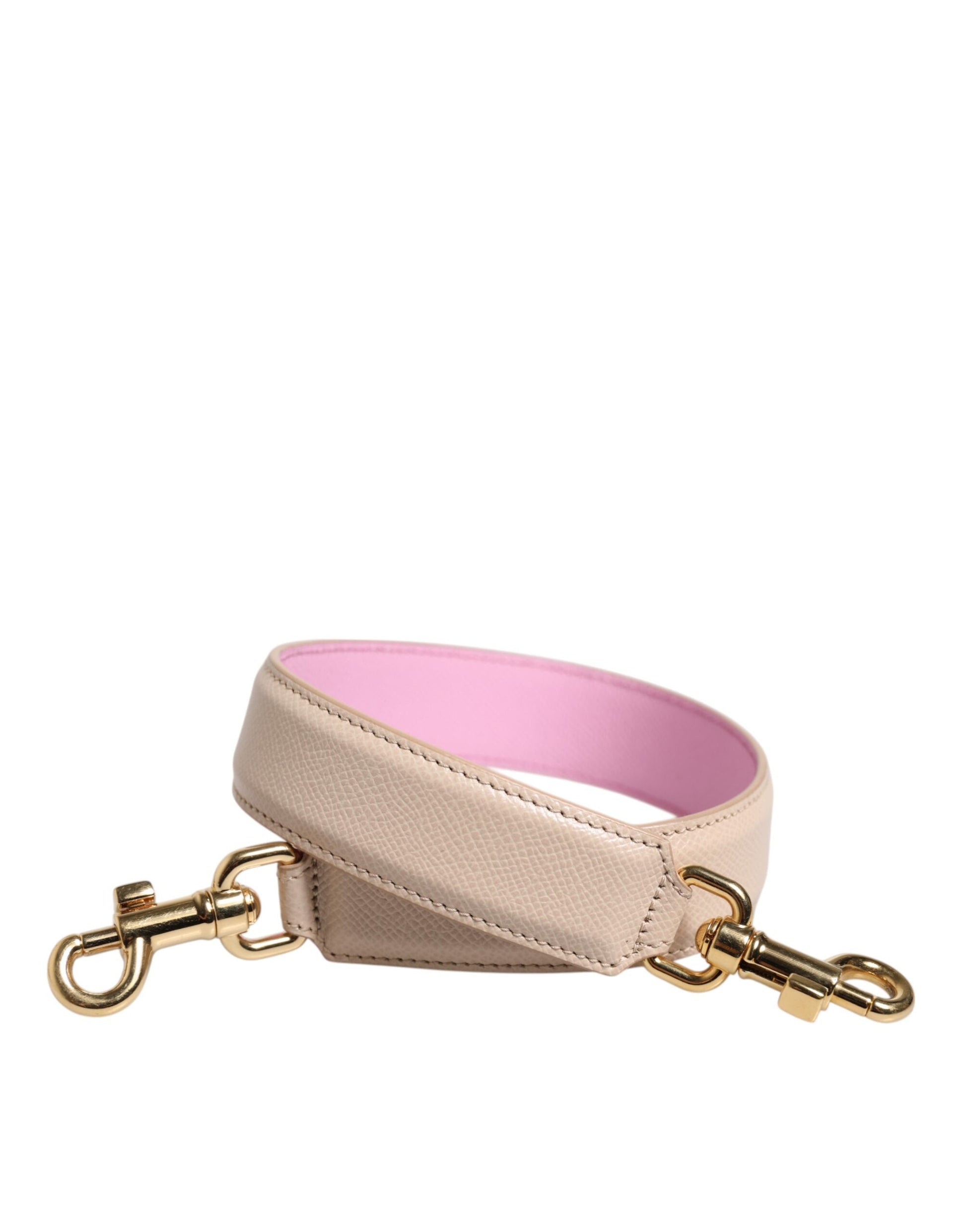 Beige Rosa Leder Handtasche Zubehör Schultergurt