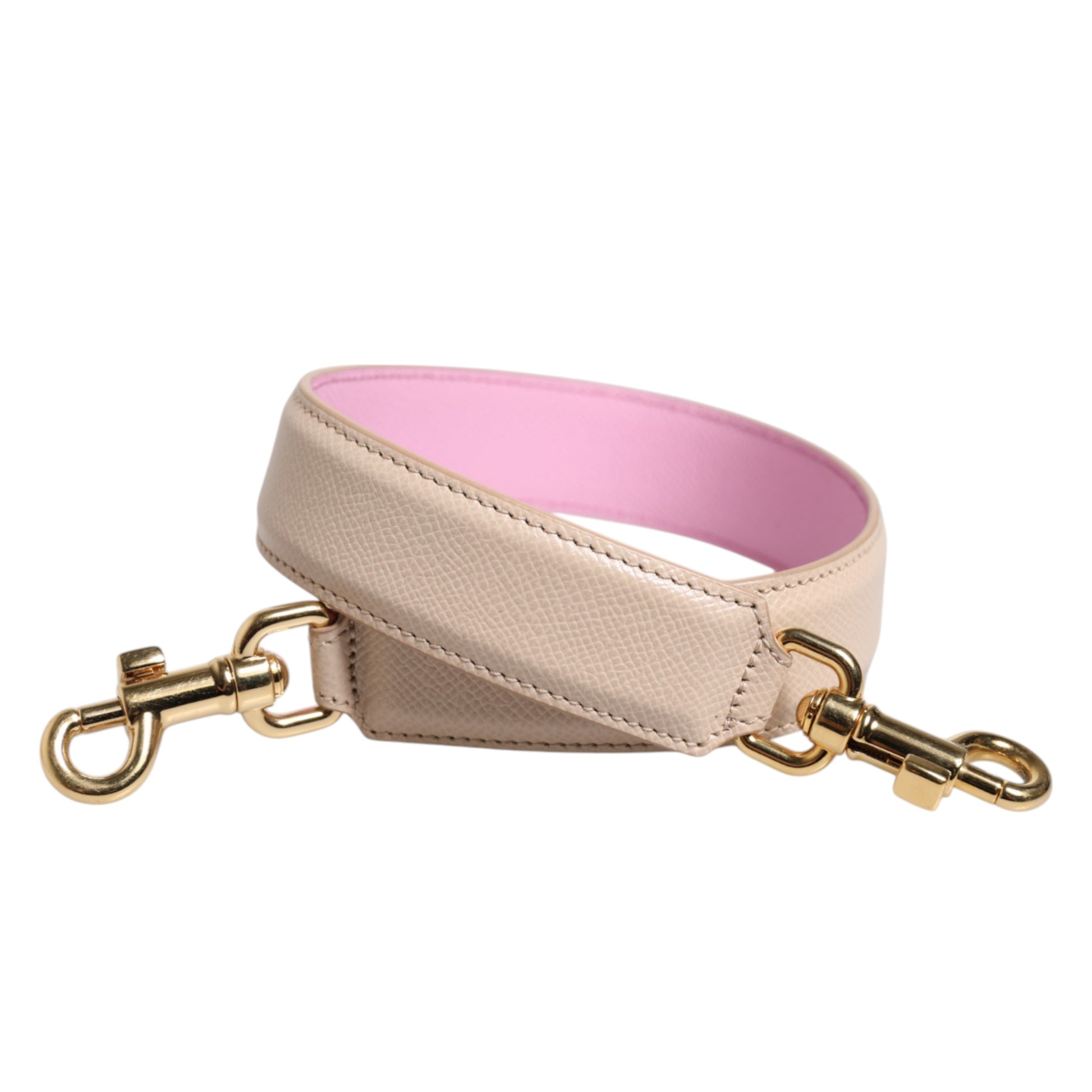 Beige Rosa Leder Handtasche Zubehör Schultergurt