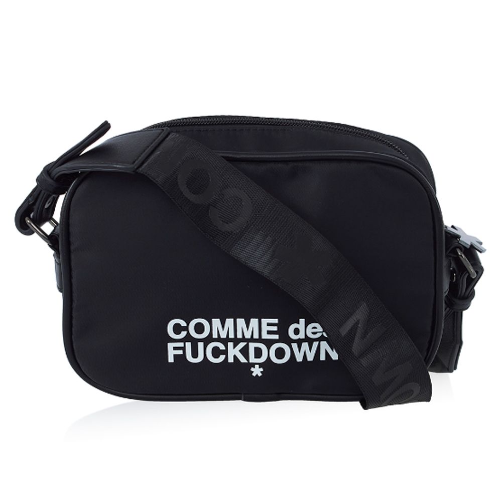 Schwarze Umhängetasche aus Polyester