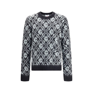 Rundhalspullover mit Monogramm
