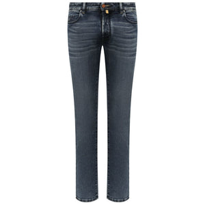 Blue Cotton Jeans & Pant