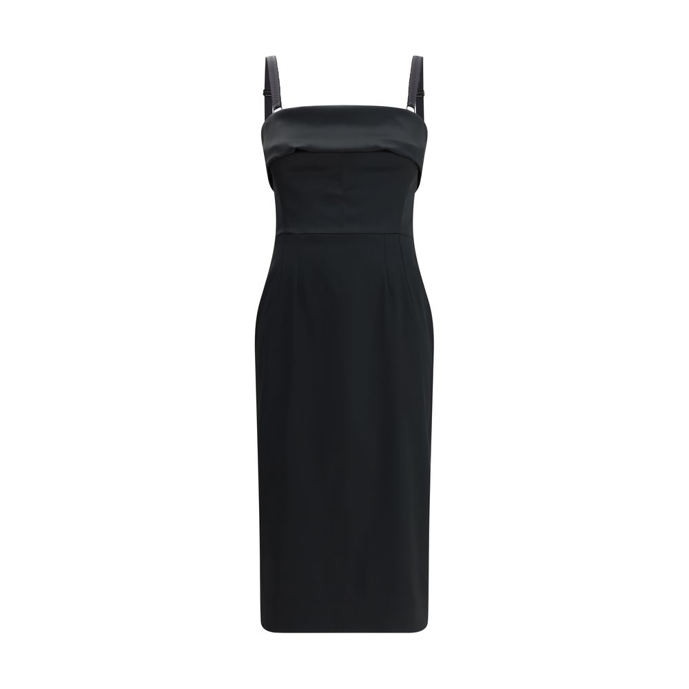 Satin-Midikleid