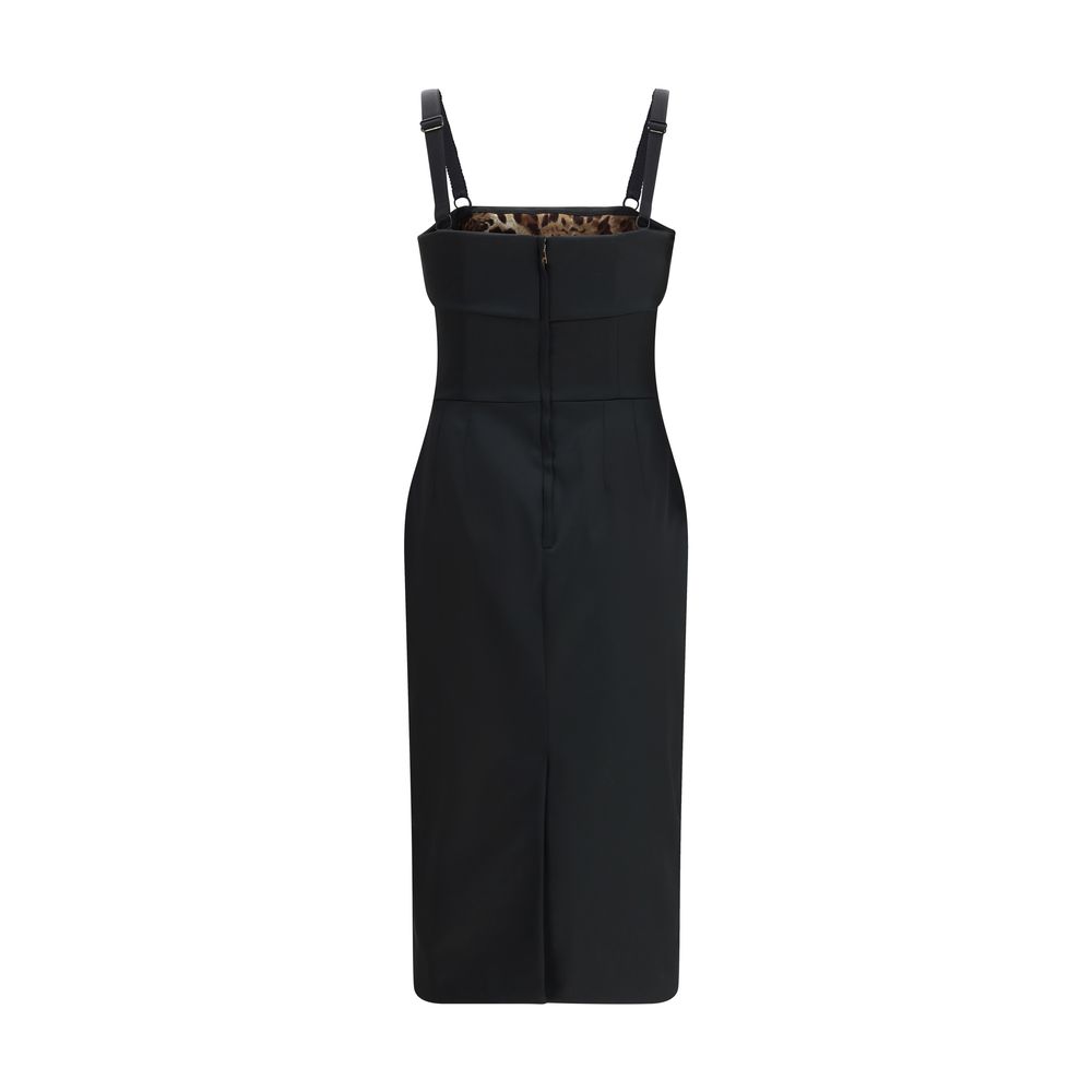 Satin-Midikleid