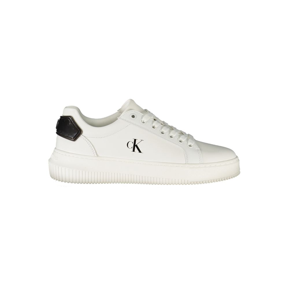 Weiße Leder Damen Sneaker
