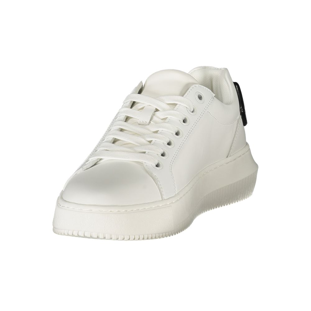 Weiße Leder Damen Sneaker