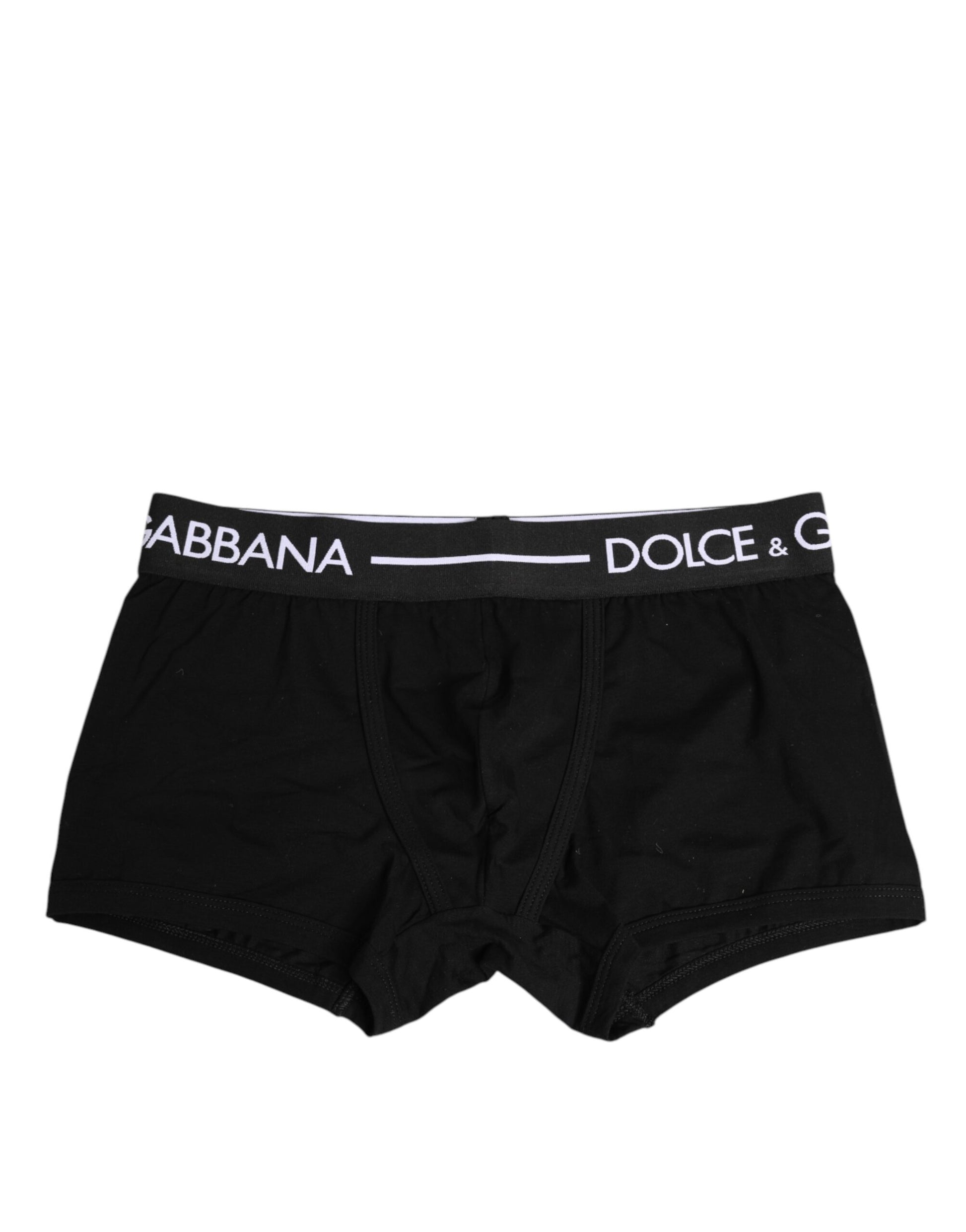 Schwarze Boxershorts aus Baumwollstretch in normaler Passform