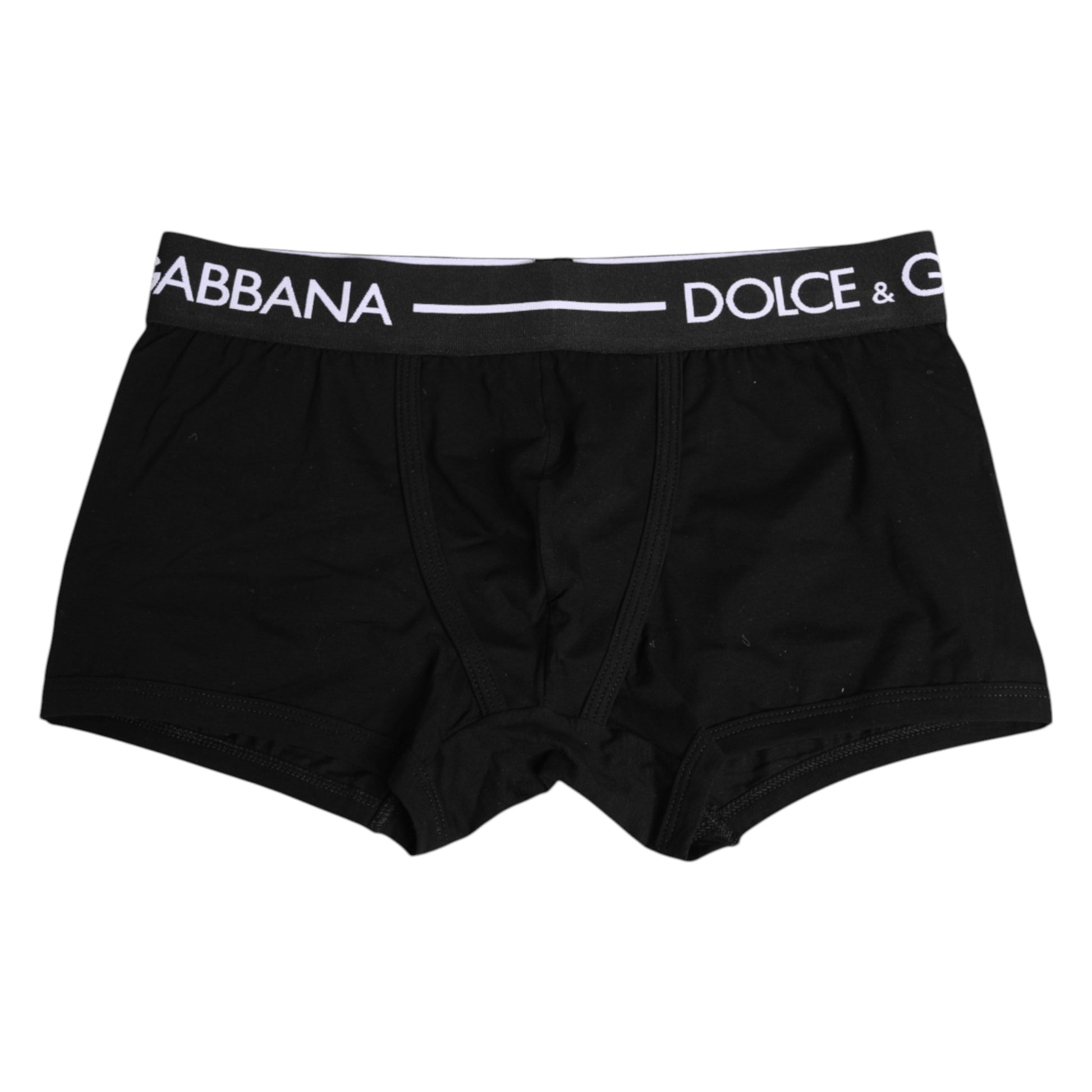 Schwarze Boxershorts aus Baumwollstretch in normaler Passform