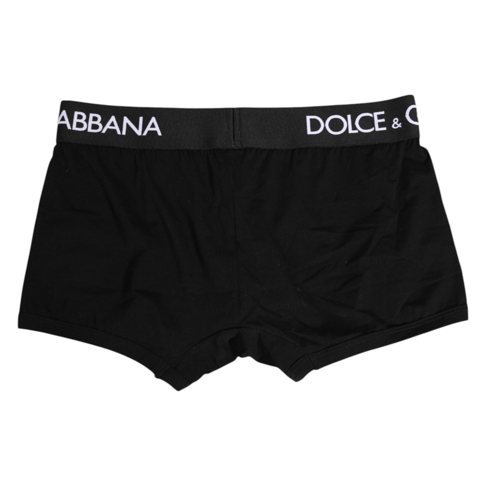 Schwarze Boxershorts aus Baumwollstretch in normaler Passform
