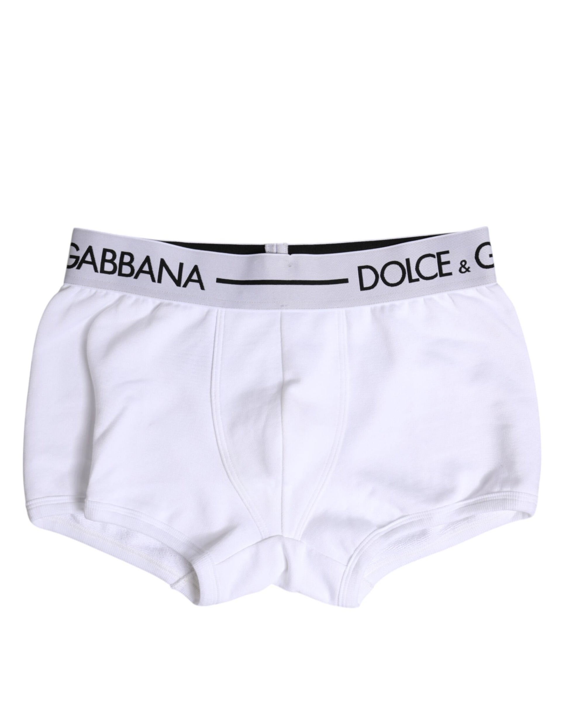Weiße Boxershorts aus Baumwollstretch in normaler Passform