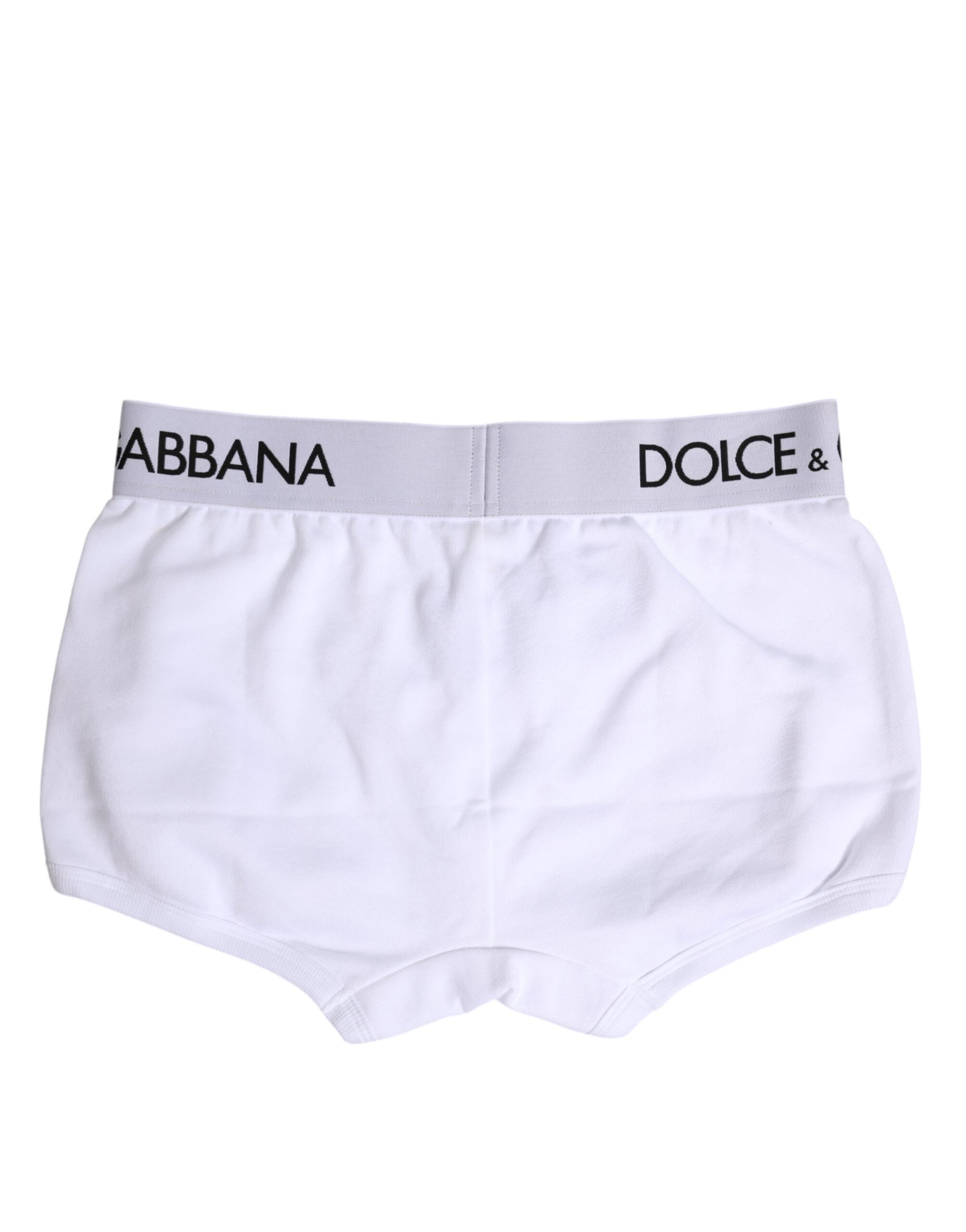 Weiße Boxershorts aus Baumwollstretch in normaler Passform