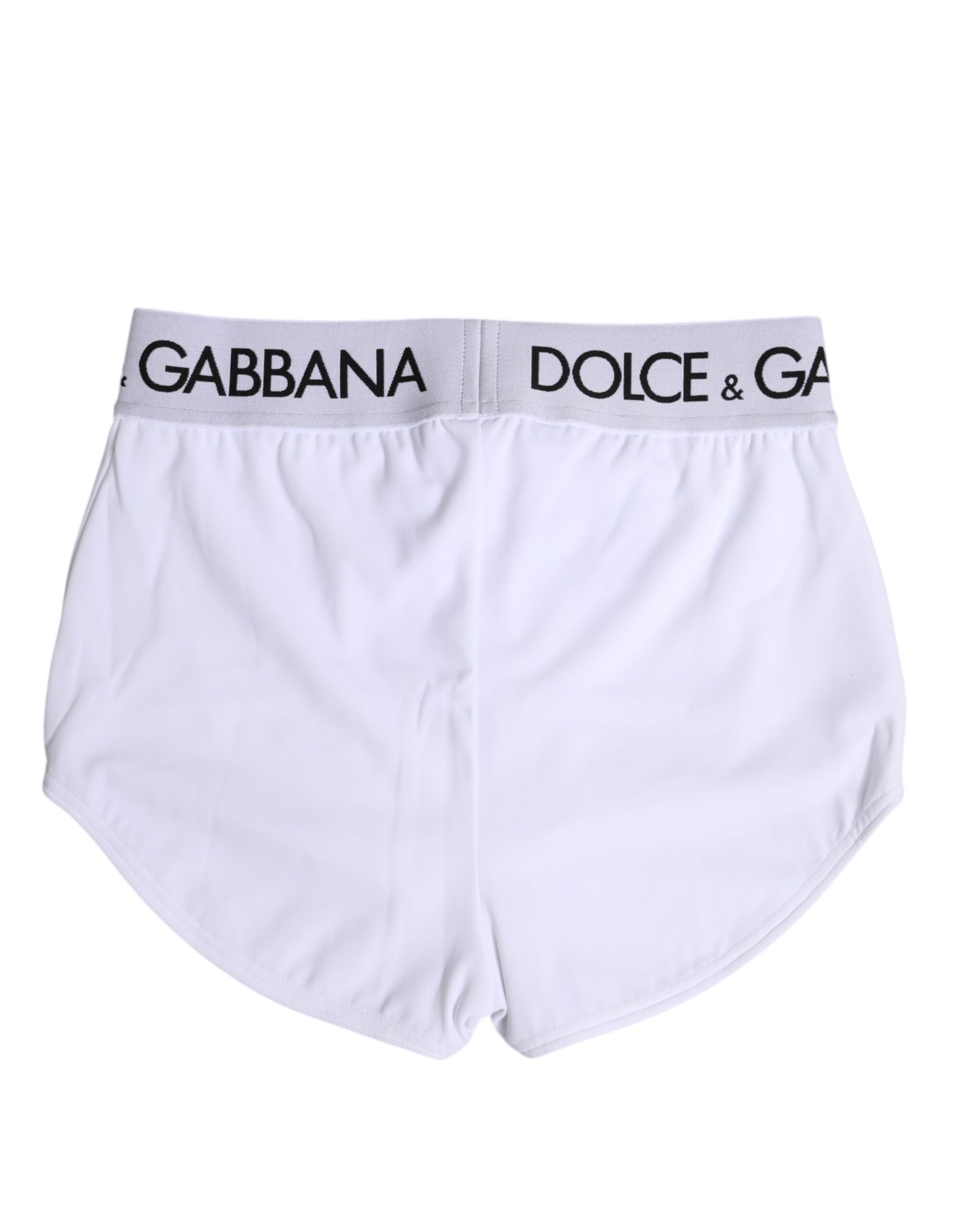 Dolce & Gabbana White Nylon Logo Waistband Boxer Brief Underwear