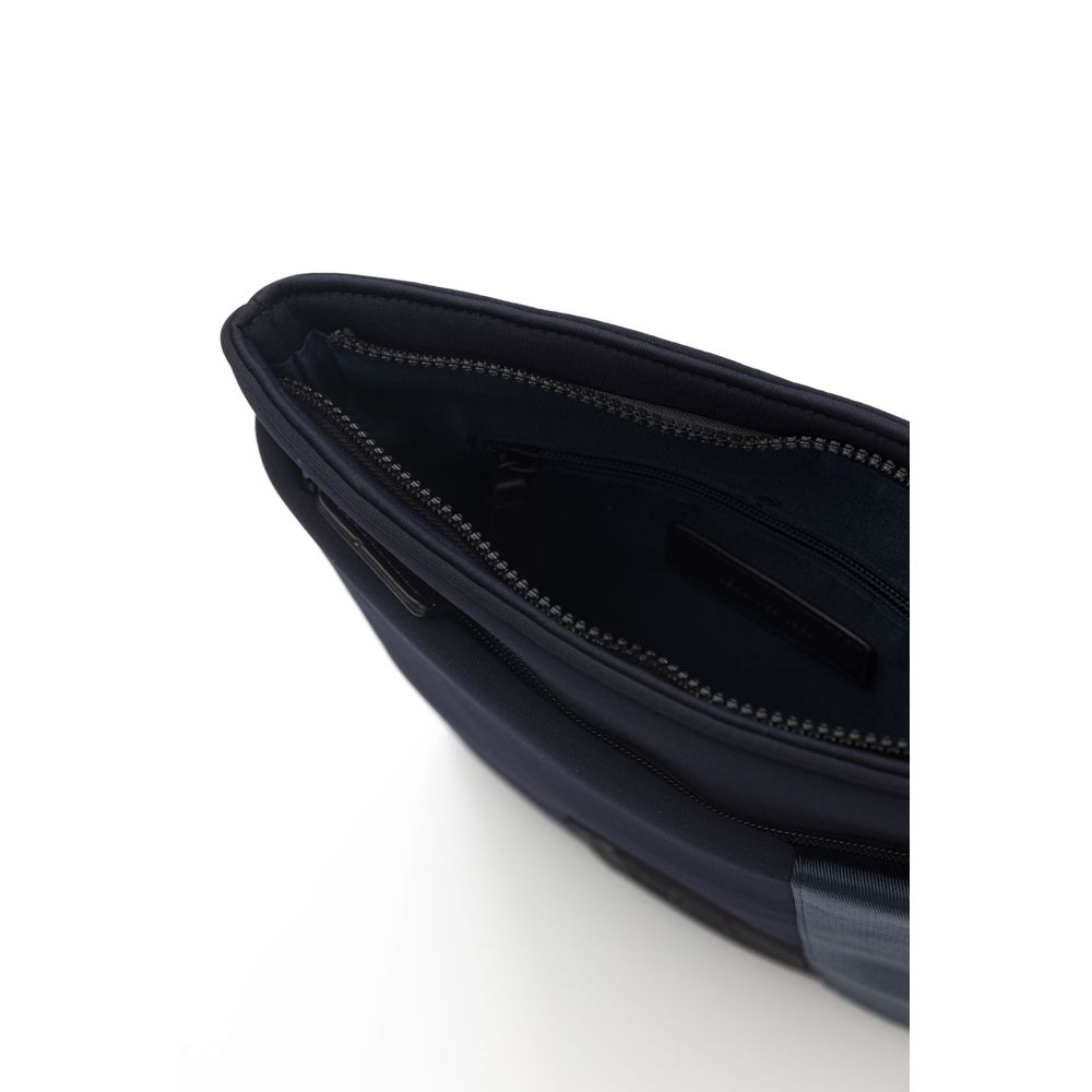 Blaue Umhängetasche aus Polyester für Damen
