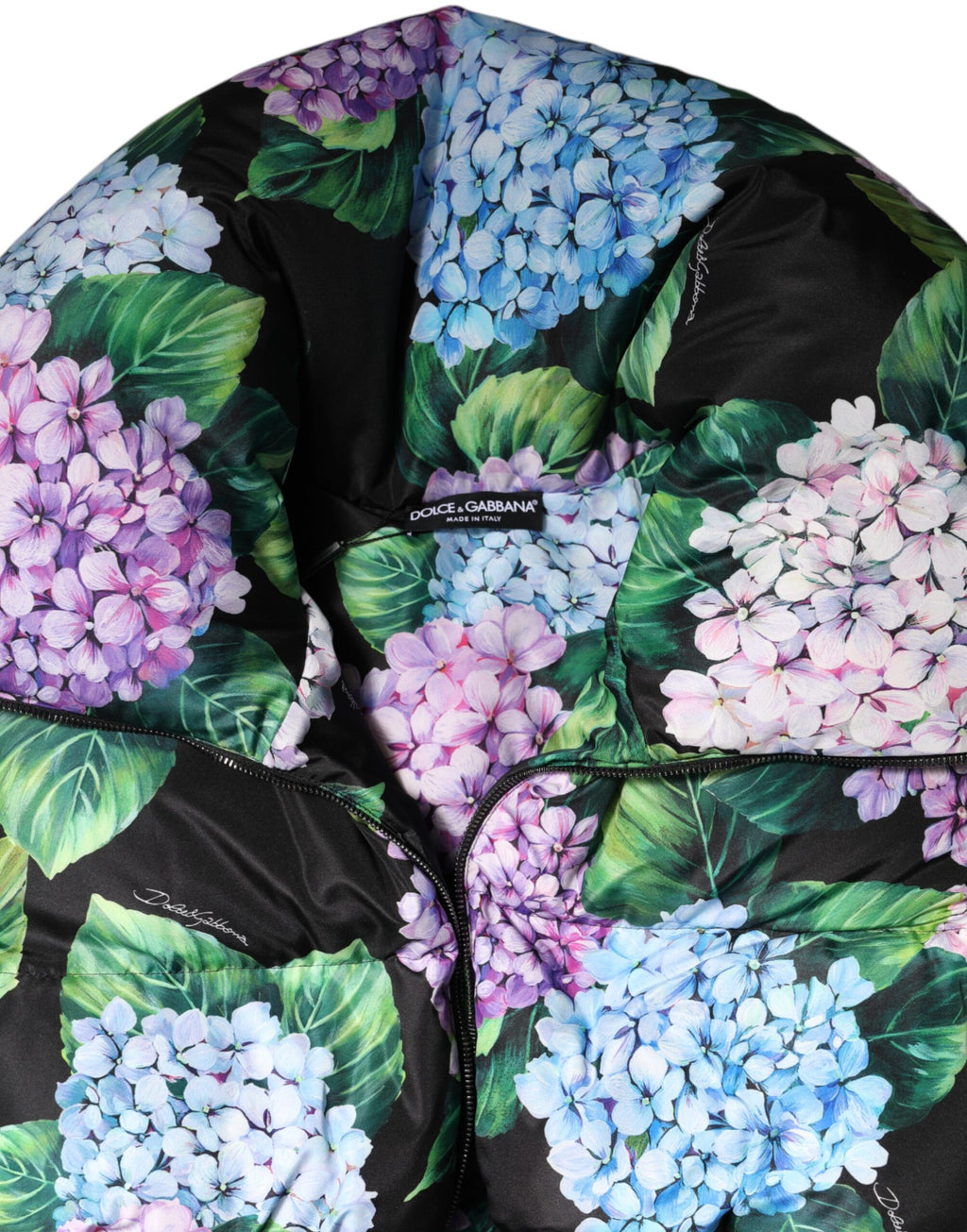 Dolce & Gabbana Multicolor Floral Print Puffer Quilted Jacket