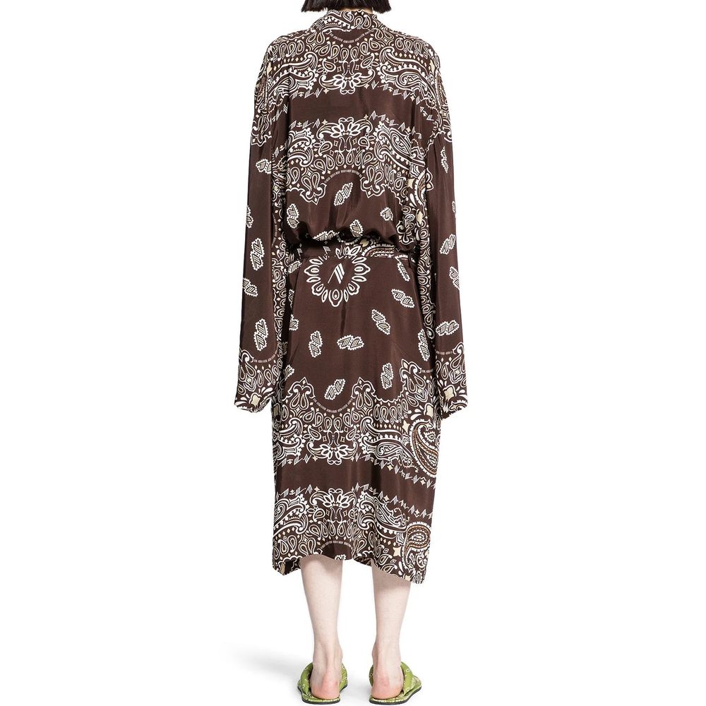 Printed Viscose Twill Kaftan Dress