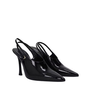 Leather Slingback Pumps