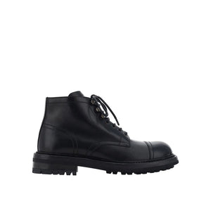 Lace-Up Leather Boots