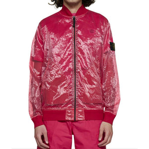 Semi-Transparent Bomber Jacket
