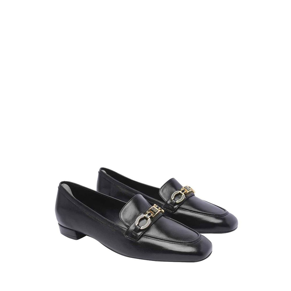 Signature Square Leather Loafers