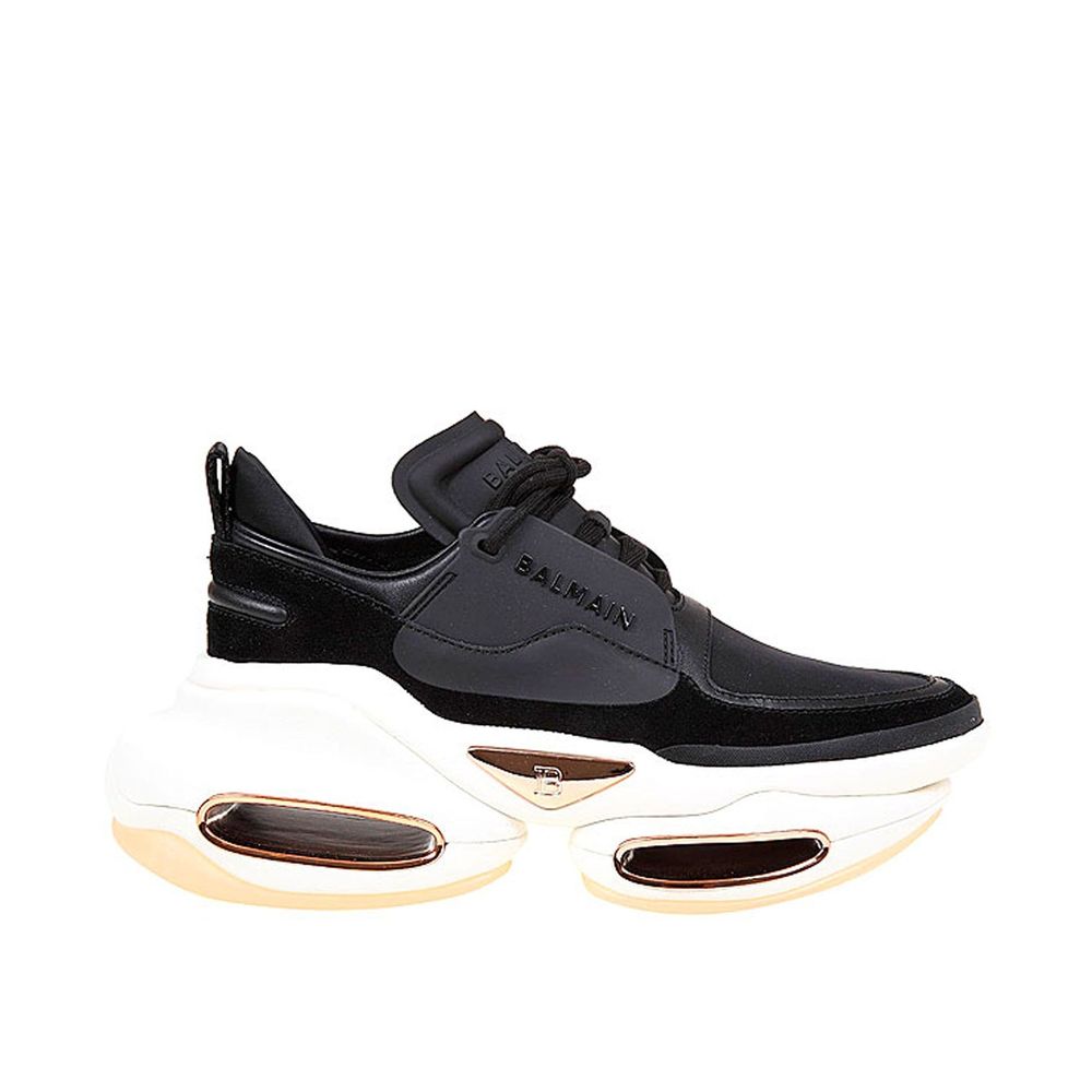 Balmain Black Calfskin Chunky Sneakers