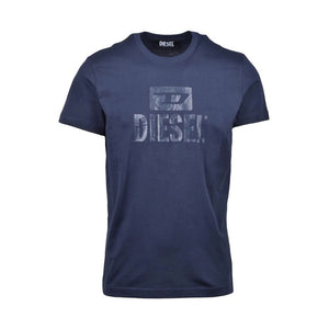 Diesel Blue Cotton T-Shirt