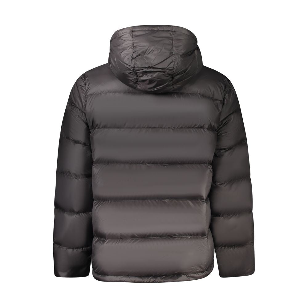 Schwarze Polyamid-Herrenjacke