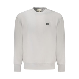 Gray Cotton Men Sweater