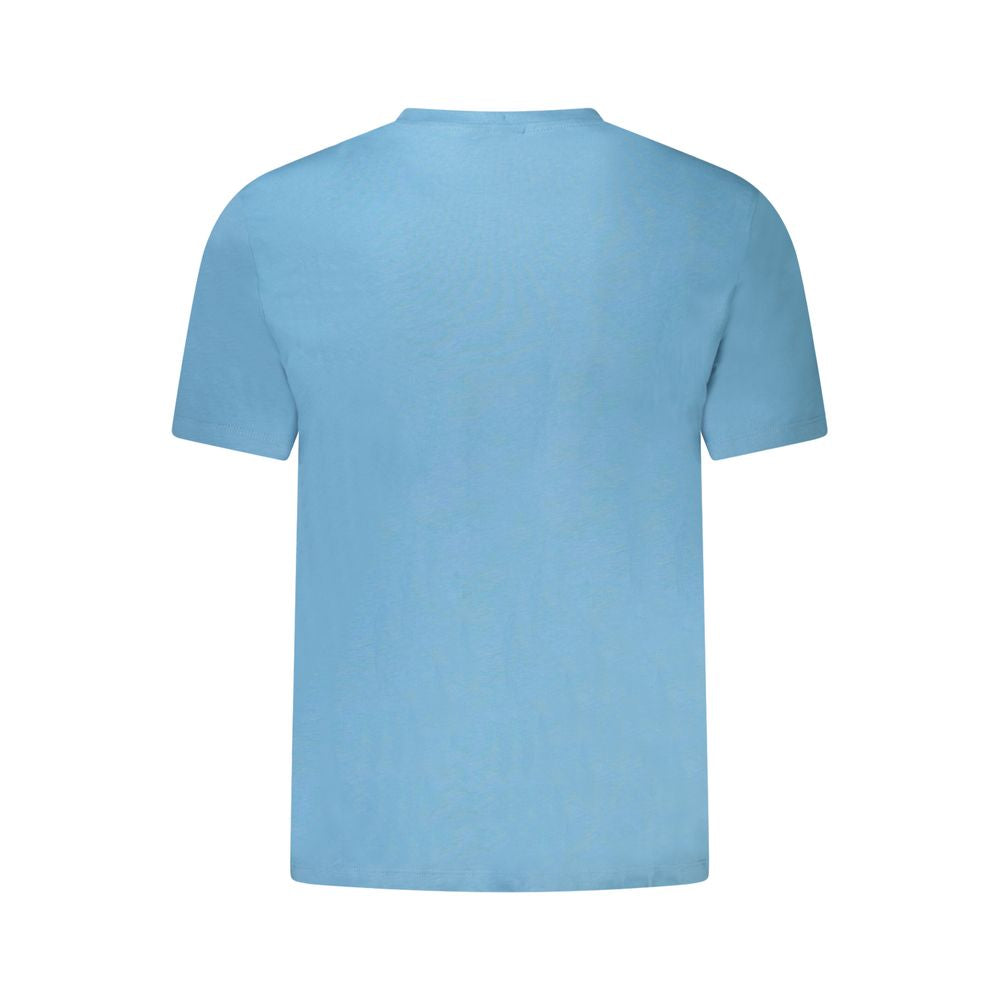 Blaues Herren-T-Shirt aus Baumwolle